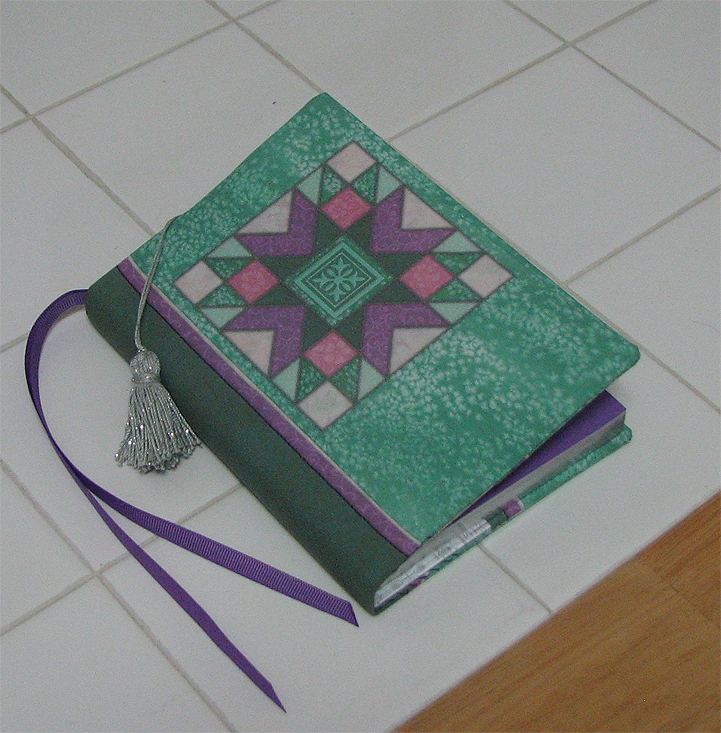 Quilted Fabric Book Cover