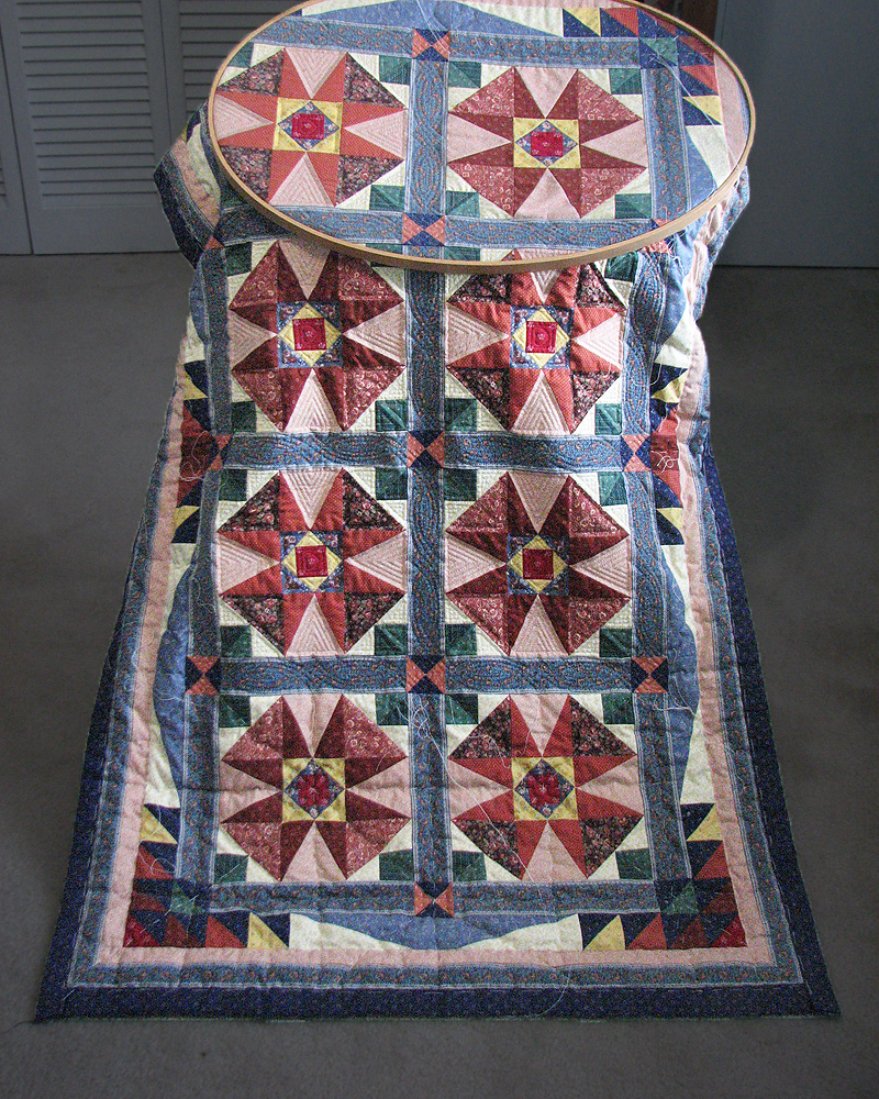 Rolling Stone Wall Quilt-in progress