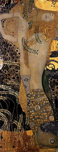 Water Serpents I by Gustav Klimt