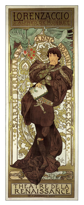 Lorenzaccio by Alphonse Mucha